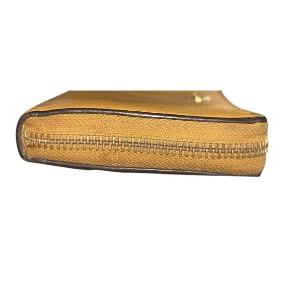 Coach Long Zip Around Pebbled Leather Honeycomb Wallet C4451 - Picture 3 of 9